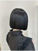 髪質改善切りっぱなしボブ黒髪ボブ大人ボブ10代20代30代横浜駅