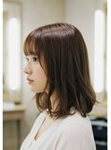 ふんわりミディアムヘア
