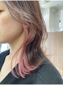 【L by first】インナーカラーピンク
