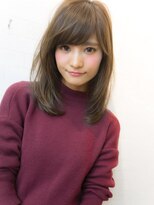 ジーナリア(Xena ria)&nbsp;姫カットレイヤー/韓国風巻き/くすみベージュ/ミルクティー★80