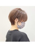 ショートボブ　透明感カラー　長崎