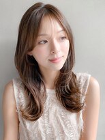 リヤン 表参道(lyann)&nbsp;ミディアムレイヤーカット 大人ガーリー似合せダークアッシュ★