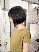 あごライン切りっぱなし◎ミニボブ☆髪質改善/美髪矯正/表参道