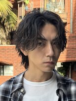 フィフスパーク(fifth PARK)&nbsp;大人色気ツイストスパイラルパーマメンズカットビジネスマン渋谷