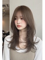 ノイエ 原宿 北参道(NoIE) バタフライカットハッシュカットマレットヘアチェリーレッド