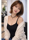 韓国風大人可愛い小顔20代30代40代くびれボブ