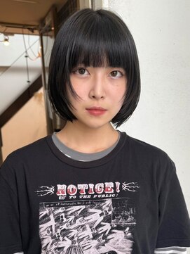 シティ(sity.) 天神 ボブ 顔まわりレイヤーカット ブリーチなしカラー