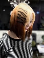 ディーカヘアーセンダイ(Di KA HAIR sendai)&nbsp;オレンジ・ブラウンダブルルーツ×タイガーパターン