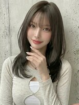 カバーヘア ブリス 川口(COVER HAIR bliss)&nbsp;黒髪ダークアッシュくびれレイヤーヨシンモリA14川口20代30代