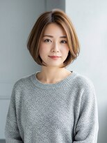 フープ 川越(hoop) 女性らしいボブ川越/ハイライト/白髪ぼかし/白髪染め
