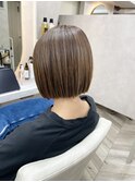 コンパクトボブ×切りっぱなしボブ