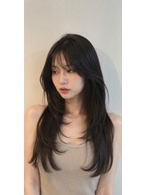 インデックスヘアソア(in'dex hair soar)&nbsp;髪質改善グレージュカラーカーキベージュレイヤーロング錦糸町