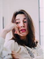 ヘアメイク パッセージ 千歳船橋店(hair make passage)&nbsp;伸ばしかけセンターパートミディ