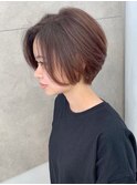 30.40代にオススメ×イルミナカラー×丸みのある大人ショート◎