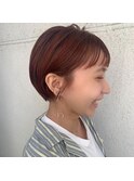 STACY 丸みショート× 似合わせカット×オレンジカラー