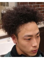 アクセプトザワールドバーバー(Accept the world barber)&nbsp;ハードツイストパーマ×2ブロック