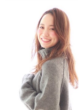 ソア 武蔵小杉(SOAR) かきあげ前髪ポイントカラーハイライトカラーオリーブカラー