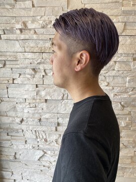 トータルビューティサロン シェリ(total beauty salon cheri) フェードカット×パープルカラー