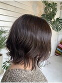 30代40代50代☆やわらかフラッフィーボブベージュ