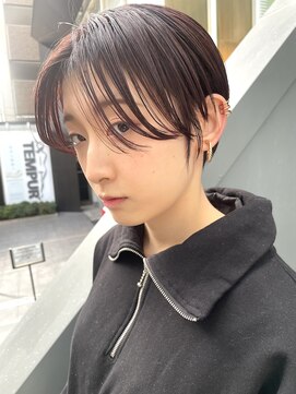 ヌード(NUDE) 「NUDE」#束感ショート 10代20代30代40代前髪なしショートピンク