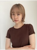 ボブ×顔まわりレイヤー