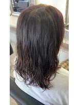 マイノリティー 石橋店(Minority)&nbsp;コテ巻き風パーマ　ゆる巻パーマ　ピンクカラー