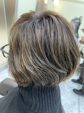 プールドゥマン 屯田(POUR DEMAIN) 【POURDEMAIN】白髪ぼかしハイライトカラー