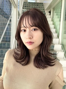 アンアミ シブヤ(Un ami shibuya) 【Unami】池田　大人ミディアム『上品な顔まわり×くびれヘア』