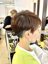 ヘアアーク(HAIR arc) ツーブロックショート#白髪ぼかし#奏の杜#津田沼#京成津田沼