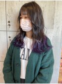 【毛先カラー】
