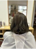 暗めオリーブアッシュカラー