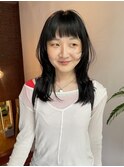 小顔似合わせカットくびレイヤー大人可愛いウルフカット
