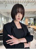 イメチェン 前髪 ボブ 大人ボブ 外ハネボブ 似合わせカット