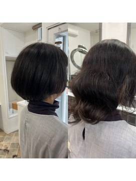 フリーダム(FREE-DOM) 丸みが可愛いグラデーションボブ