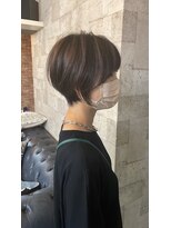 プラグ ヘアーデザイン 大名店(PLUG hair design)&nbsp;ショートボブ/ショートヘア/脱白髪染め/白髪ぼかし/髪質改善