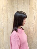 ヘアートゥリース 武蔵小杉店(hair trees)&nbsp;黒髪×ストレート×姫カット 武蔵小杉hair trees
