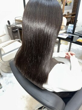 オルメント 天満 南森町(ORL'MENT) 30代40代髪質改善グレージュ艶感ストレート透明感赤み消し