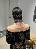 ピンアレンジ / ボブヘアアレンジ / ボブヘアセット