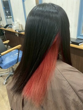 シーン(SeeN.) インナーカラー レッド