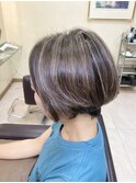 大人ショートハイライトスタイル　40代50代60代　　土浦