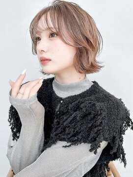 ロンドガーネット 池袋(Lond garnet) イメチェン外ハネボブ美髪ワイドバングレイヤーショート/池袋