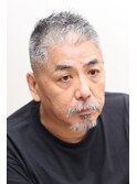 50代60代イケおじ　ソフトモヒカンベリーショート理容室顔剃り