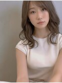 20代30代◎秋カラー韓国風レイヤー大人艶感ミディ
