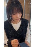 髪質改善ストレート　縮毛矯正　レイヤーボブ