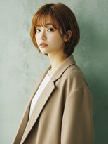 ライクバイコトナ 越谷(RIKE by kotona)&nbsp;大人ショート/アプリコットオレンジカラー/髪質改善/越谷/30代