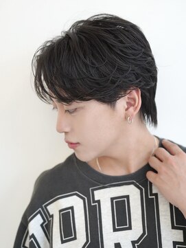 ロンドリメゾン 原宿(Lond re Maison.) men's/顔周り/ニュアンスパーマ/黒染め/韓国/ダウンパーマ