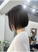 ボブ/ボブ前髪なし/髪質改善/30代/40代/ボブ長め/タッセルボブ