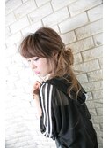 簡単　ポニー　アレンジ