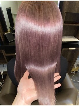 アールサロンプラスキャスパ 自由が丘(Rrsalon+CASPA) ブリーチ毛にピンクパープルカラー&HASヒト幹細胞Trで潤いUP！