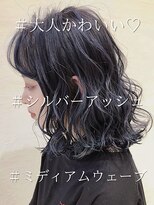 ソーエン バイ ヘッドライト 熊本店(soen by HEADLIGHT)&nbsp;シルバーアッシュ×ミディアムウェーブ